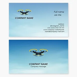 Drone Business Card Template