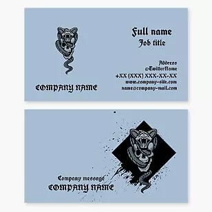 Tattoo Artist Tattoo Shop Business Card Template