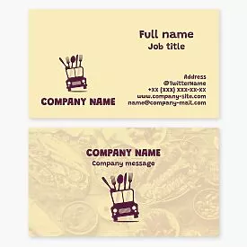 Food Truck Business Card Template