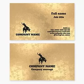 Bull Riding | Rodeo Business Card Template