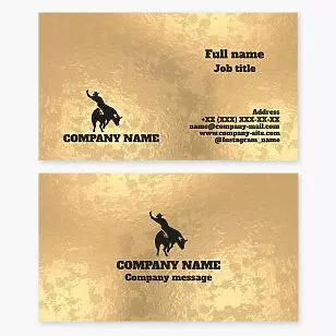 Bull Riding | Rodeo Business Card Template