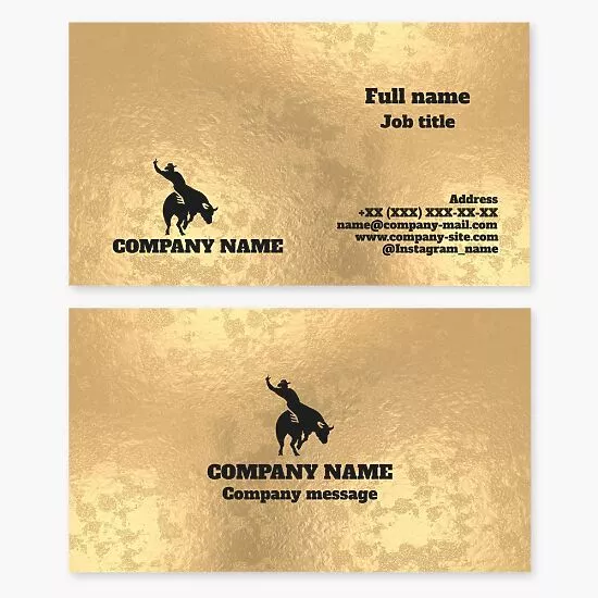 Bull Riding | Rodeo Business Card Template