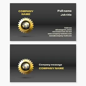 Mechanical Engineering Business Card Template