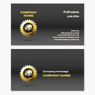 Mechanical Engineering Business Card Template