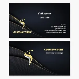 Golf business card template
