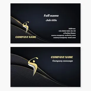 Golf business card template