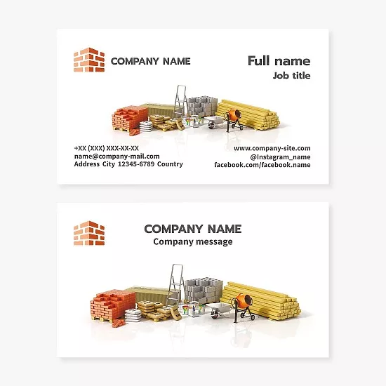 Generic Construction Business Card