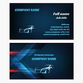 Automotive Business Card Template