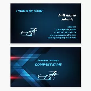 Automotive Business Card Template