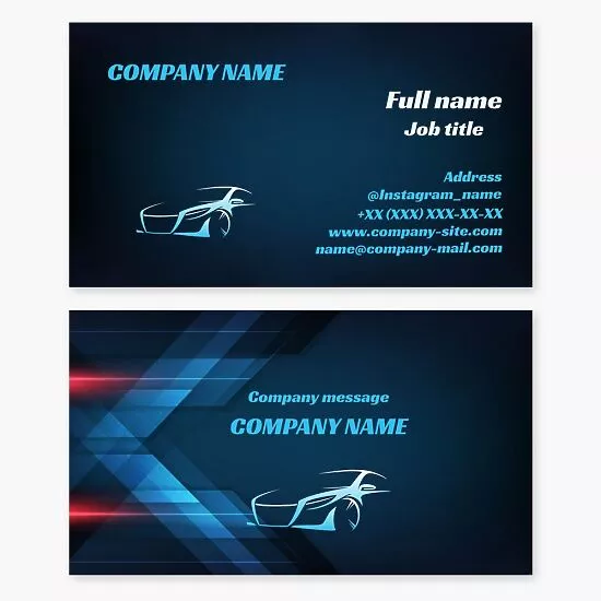 Automotive Business Card Template