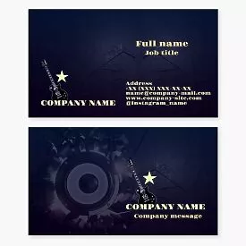 Electric Guitar | Music Themed Business Card Template