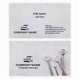 Automotive Repair Mechanic Business Card Template