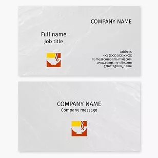 Ramen Noodle Bowl Logo Business Card Template