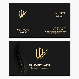 Trident business card template
