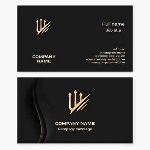 Trident business card template