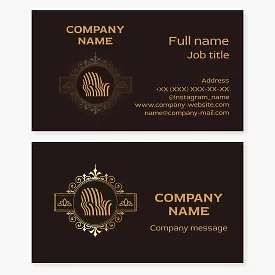 Business card template Upholstered furniture