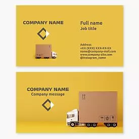 Delivery Service Business Card Template