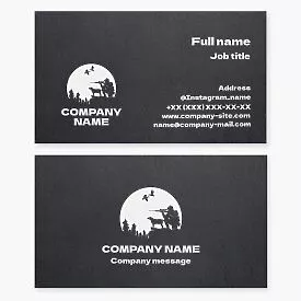 Hunting Business Card Template