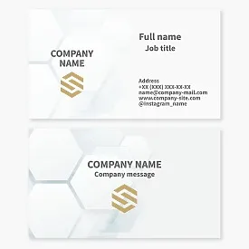 Business card template. Abstraction. Letter S.