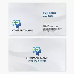 Engineering Tech Head Business Card Template