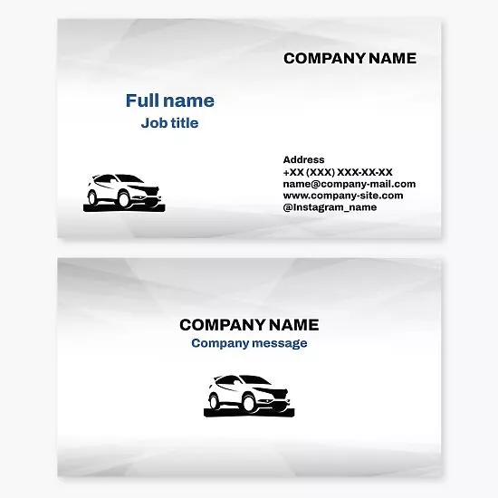 Automotive Business Card Template