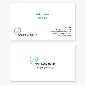 Dental Care Business Card Template