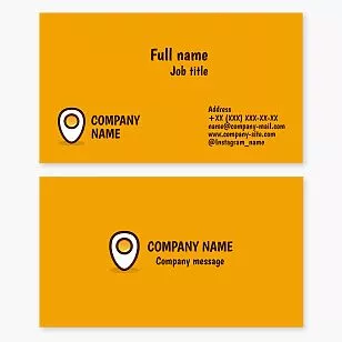 Location Icon Business Card Template