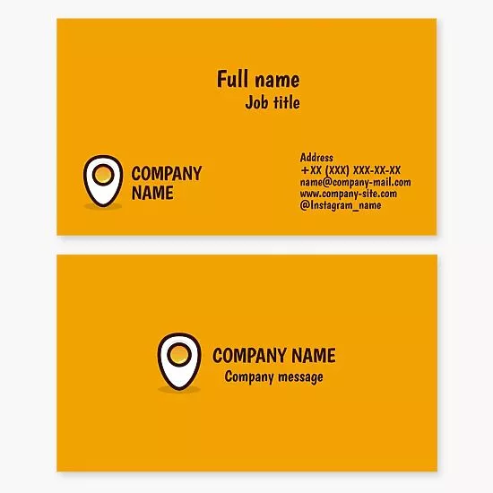 Location Icon Business Card Template