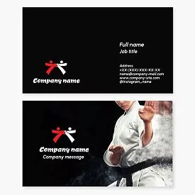 Martial Arts Business Card Template