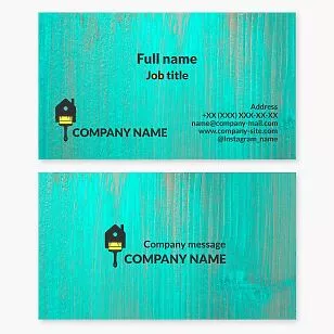 Painting Service Business Card Template