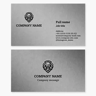 Roaring Lion Business Card Template