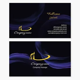 Cutlery Logo | Restaurant Business Card Template | Catering