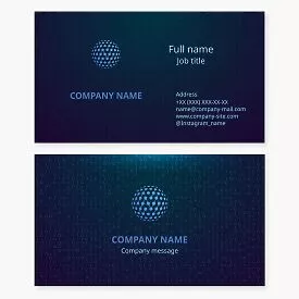 Global Networking Business Card Template