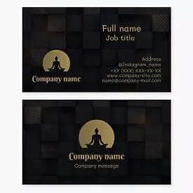 Yoga Instructor Business Card Template