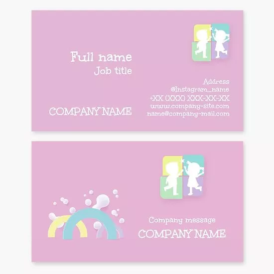 Kids Business Card Template