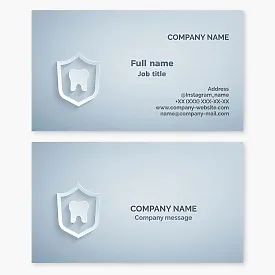 Dentistry business card template