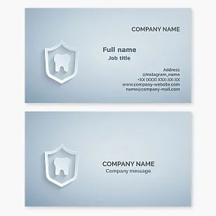 Dentistry business card template