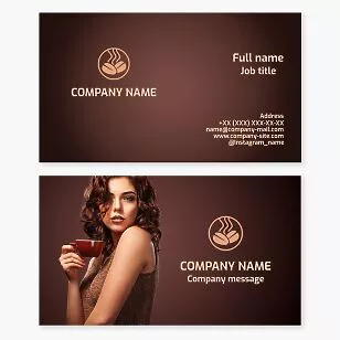 Cafe Coffee Shop Business Card Template