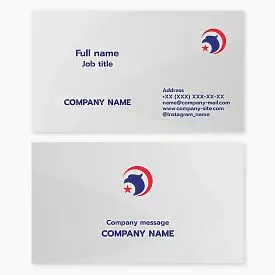 Patriotic | Eagle Logo Business Card Template