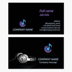 Music Producer/DJ Business Card Template