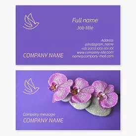 Health & Wellness Business Card Template