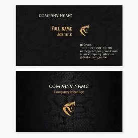 Snake Skin Design | Snake Themed Business Card Template