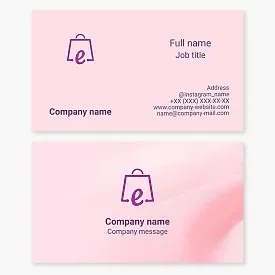 Online Store Business Card Template