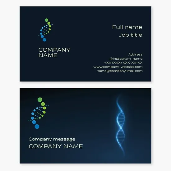 Business card template Genetic engineering