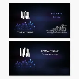 Piano Keys | Music Business Card Template | Music | Music Band | Music Tutorials | Piano Lessons | Recording Studio