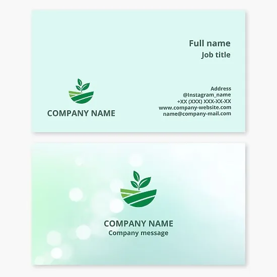 Agriculture Business Card Template