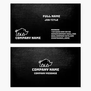 Rhino Business Card Template