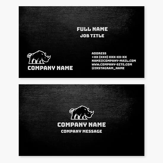 Rhino Business Card Template