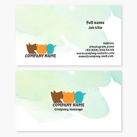 Pets Business Card Template. Pet Shop. Pet Supplies.