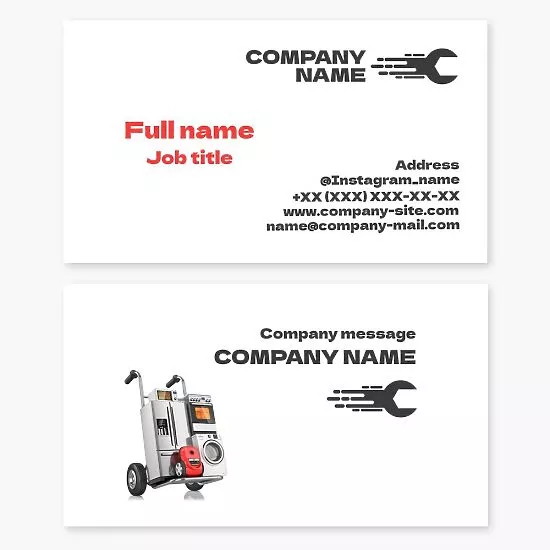 Appliance Repair Business Card Template